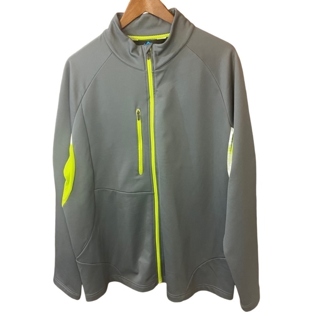 Nwt Tri-Mountain Performance Gray And Yellow Full… - image 1